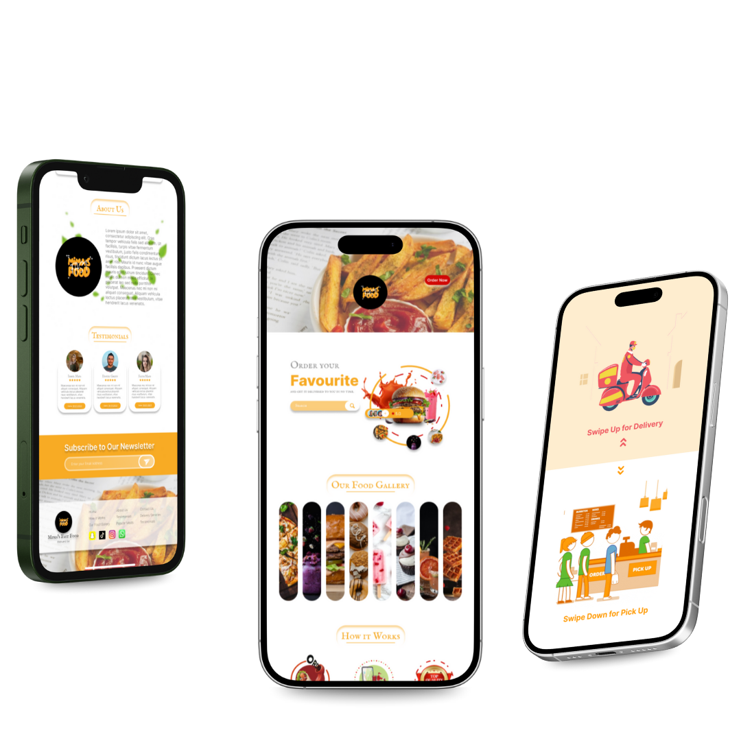 Mima's Fast Food Screens